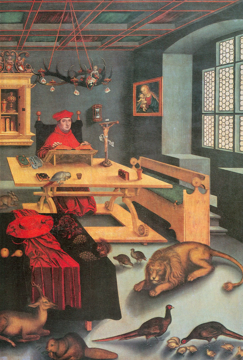 The Cardinal Albrecht of Brandenburg as Saint Jerome - Lucas Cranach the Elder