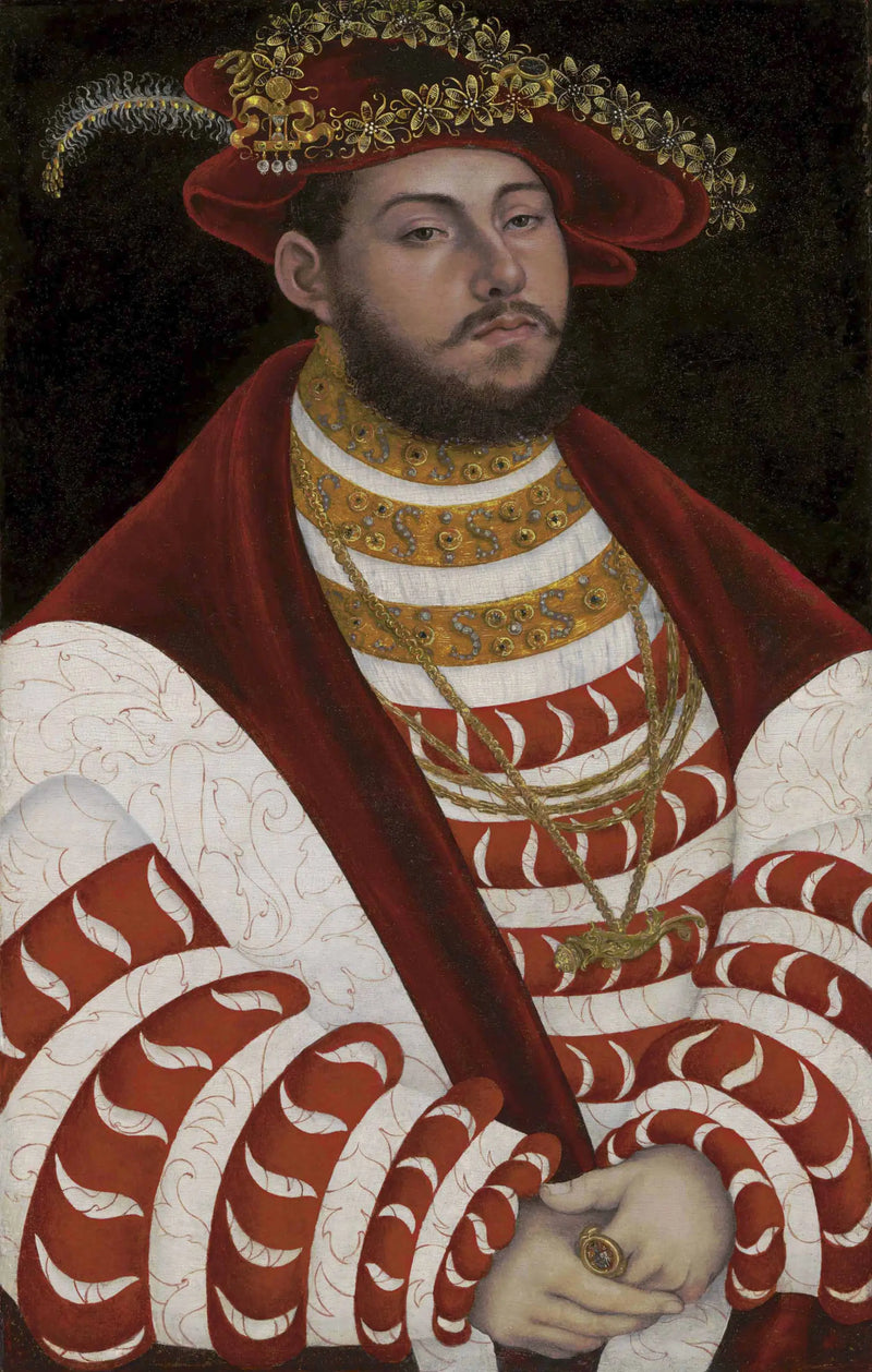 Portrait of Johann Friedrich the Magnanimous as Elector Prince - Lucas Cranach the Elder