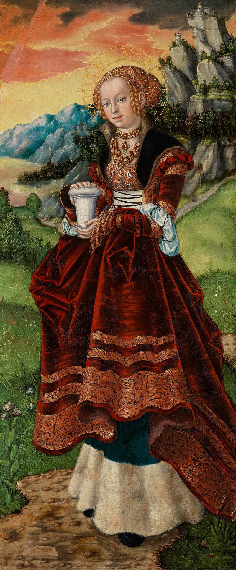 Retable de Pfirtscher : Saint Mary Magdalene - Lucas Cranach the Elder
