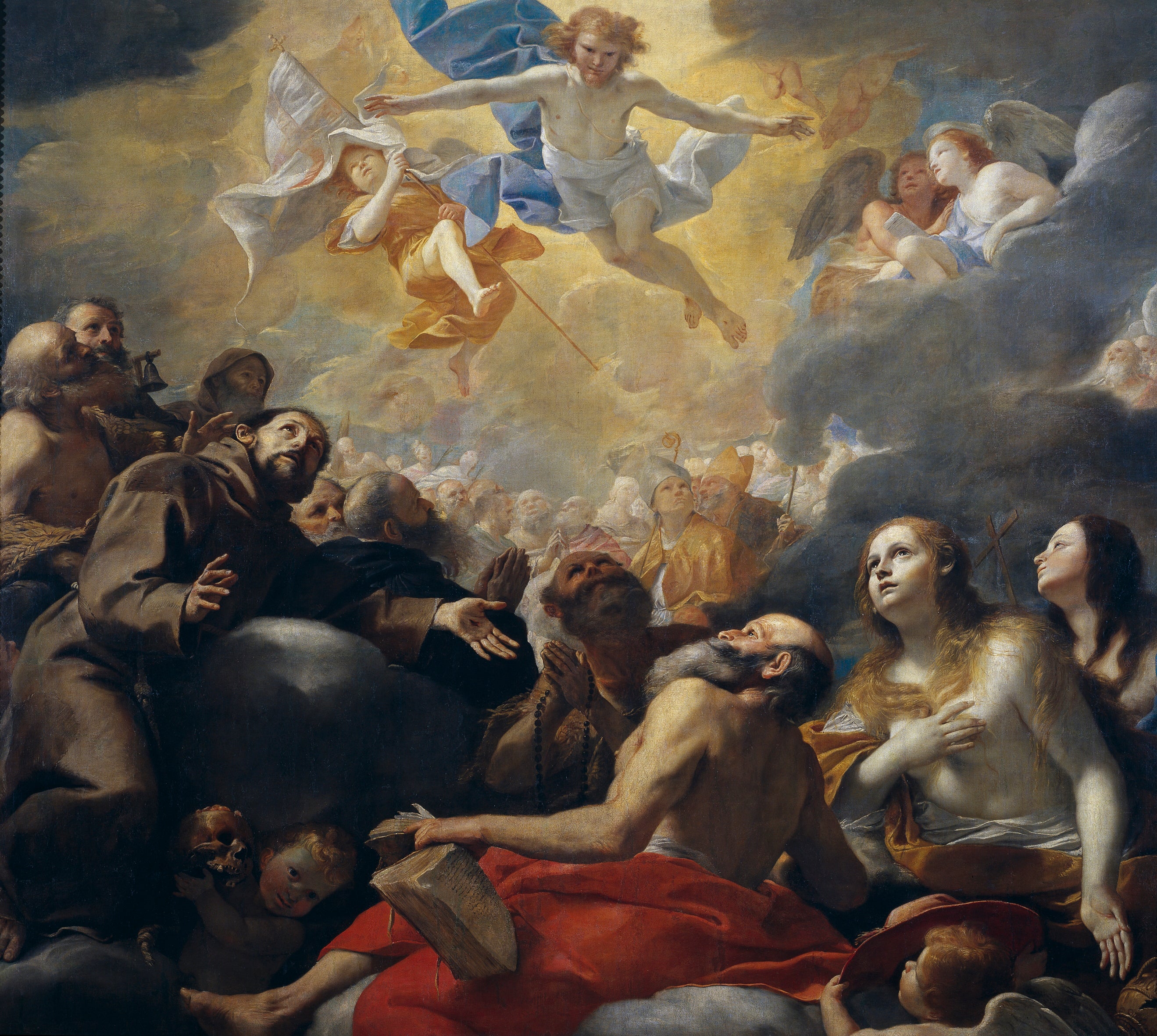 Christ dans la gloire avec les saints - Mattia Preti