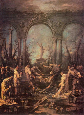 Enterrement du moine Kiev Khanenka - Alessandro Magnasco