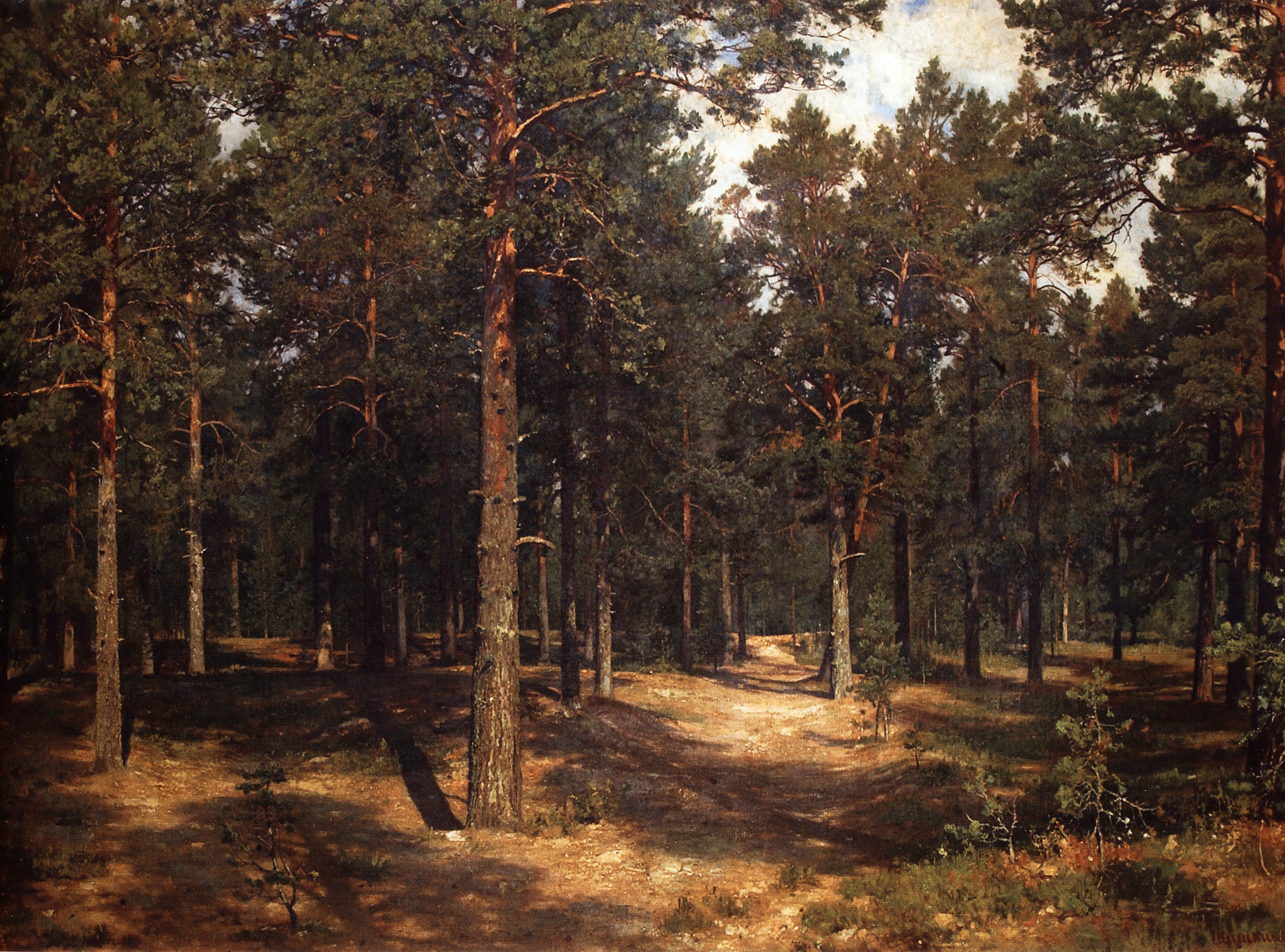 Chemin parmi les pins - Ivan Chichkine