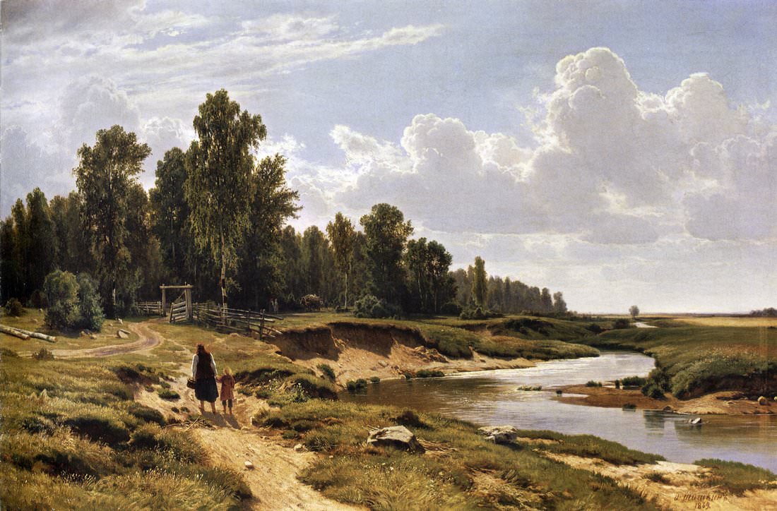 Rivière Ligovka à Konstantinovka, près de Saint-Pétersbourg - Ivan Chichkine