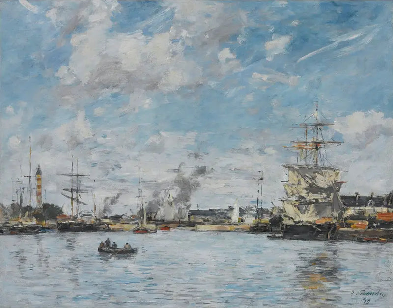 Deanville. The Basin - Eugène Boudin