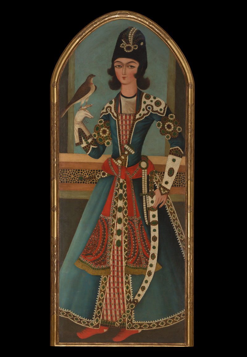 Prince au faucon - Atelier persan anonyme