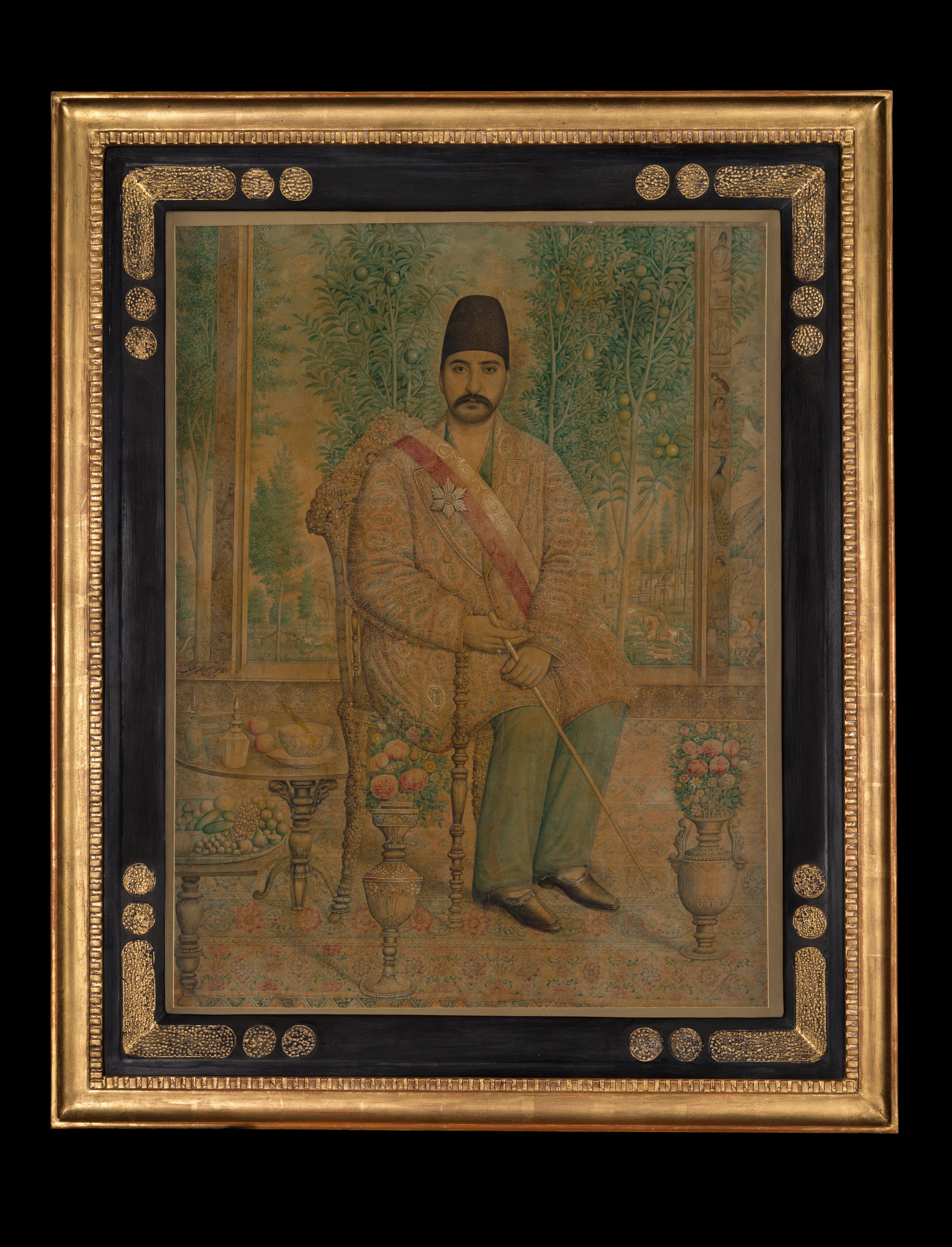 Portrait de Mirza Ali Asghar Khan, Isma'il Jalayir, ca. 1880