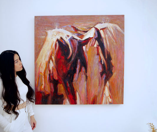 Abstract Horse – Somchai | 100x100cm 