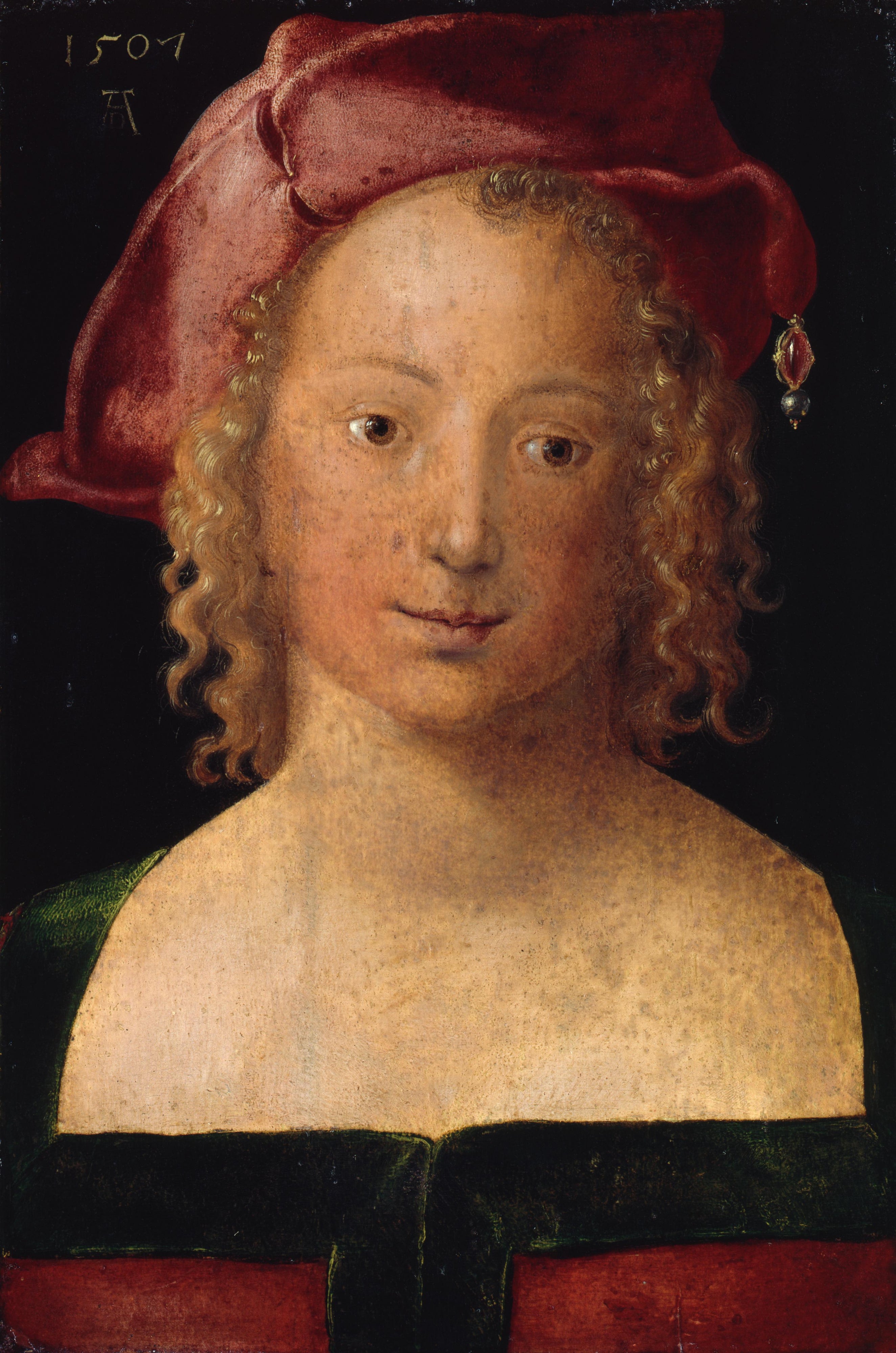 Young Woman with a Red Beret - Albrecht Dürer