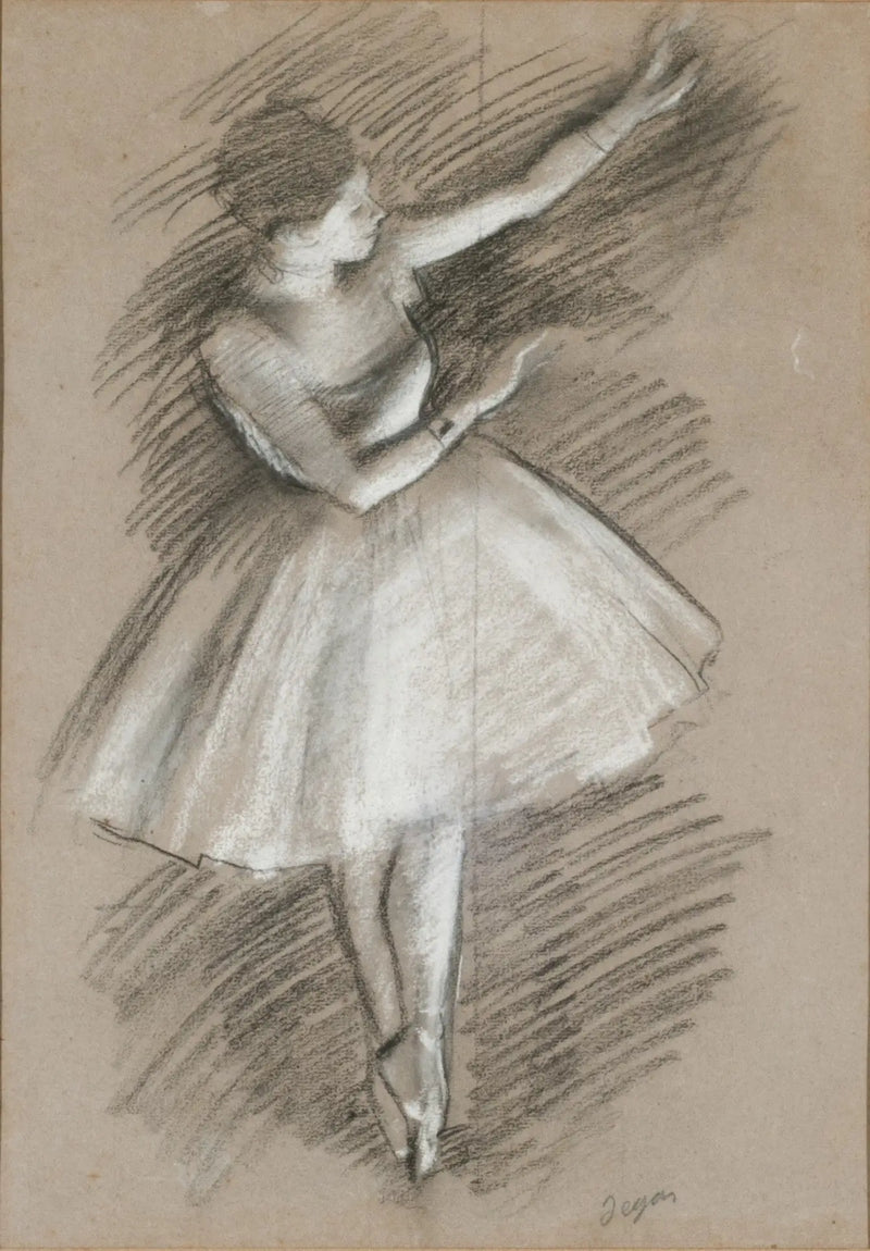 dancer in white - Edgar Degas
