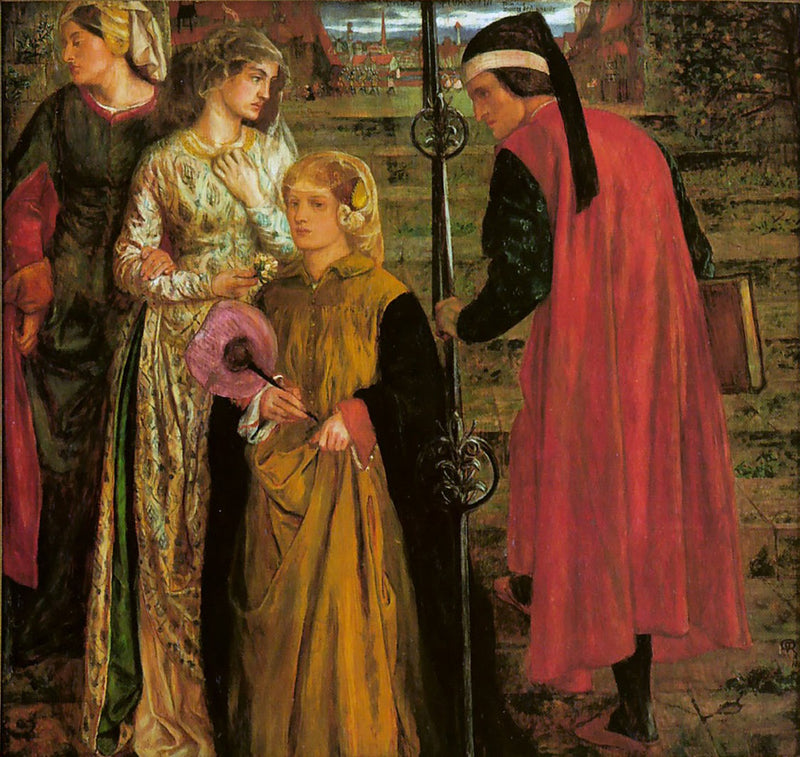Beatrice's Salutation - Dante Gabriel Rossetti