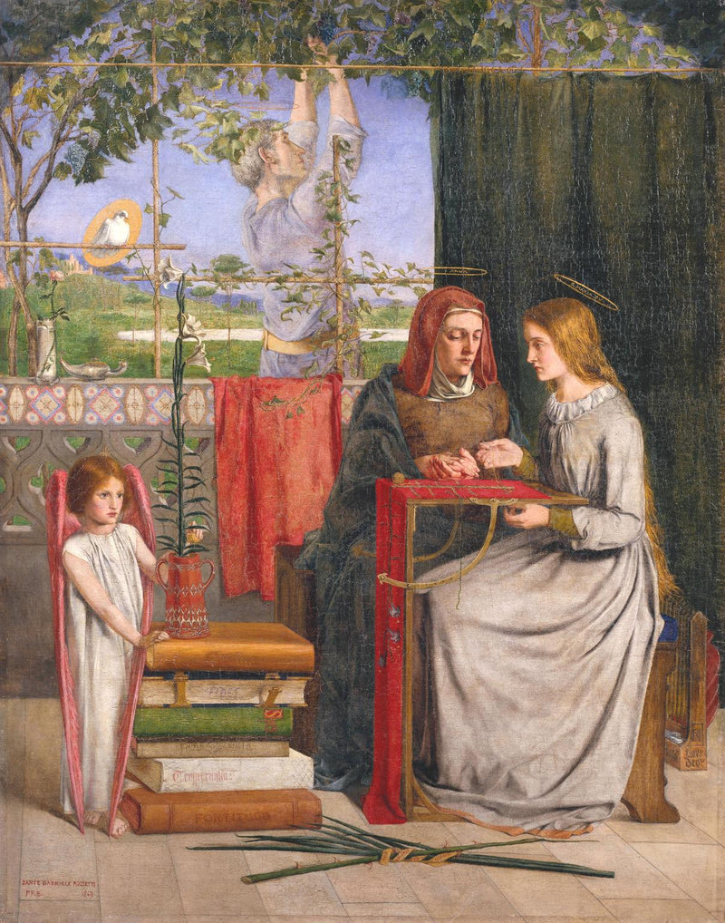 The Childhood of the Virgin Mary - Dante Gabriel Rossetti