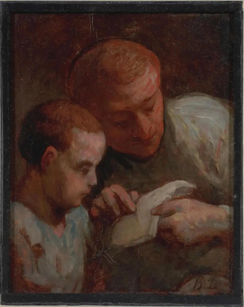 The Reading Lesson - Honoré Daumier