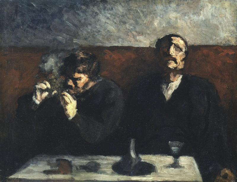Absinthe Smoker and Drinker - Honoré Daumier
