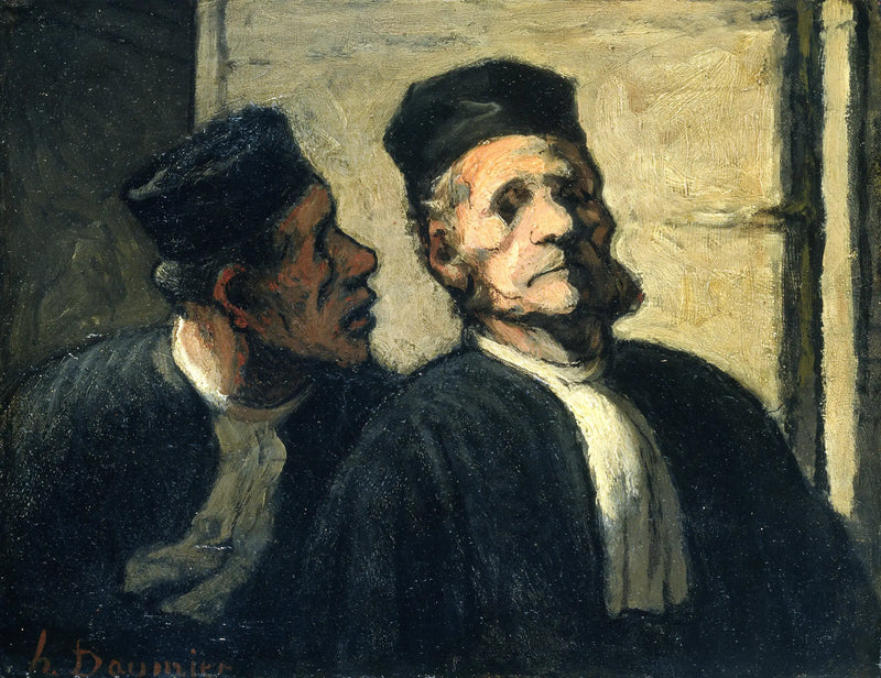 The Two Lawyers - Honoré Daumier