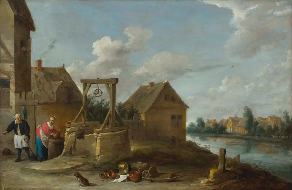 Scène au puits - David Teniers le Jeune - Alpha Reproduction
