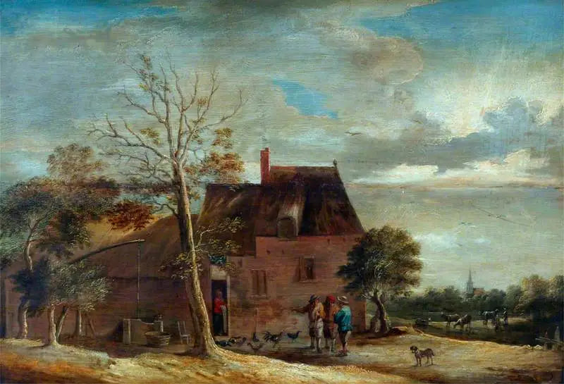 Farmhouse with Figures - David Teniers the Younger