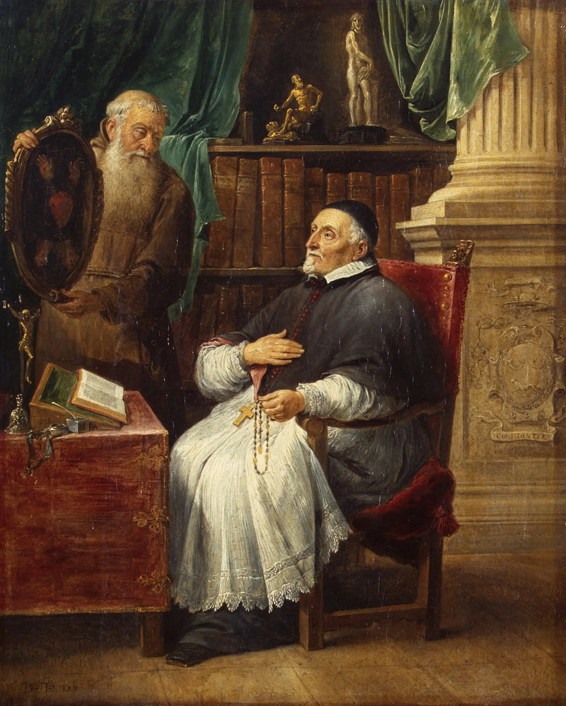 Portrait of Bishop Antonius Triest and his brother Eugene, Capuchin - David Teniers the Younger