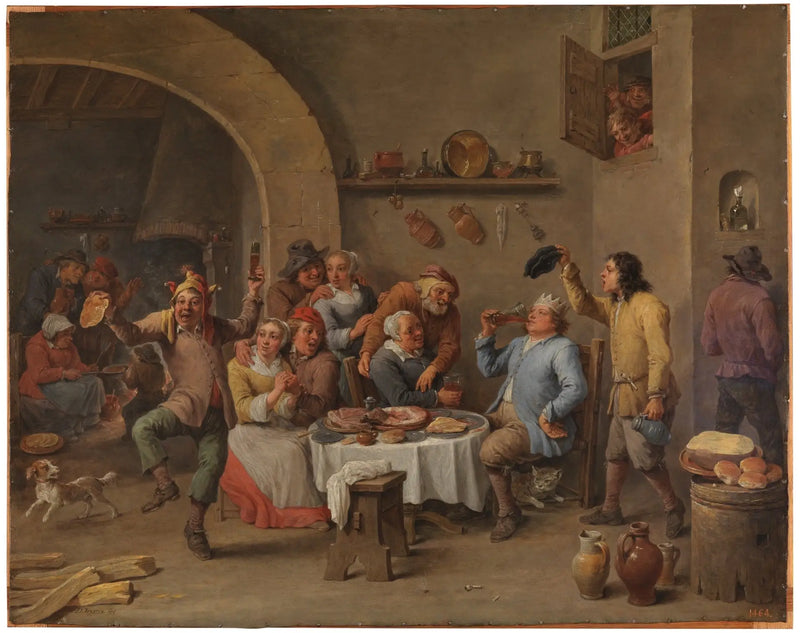 The King Drinks - David Teniers the Younger