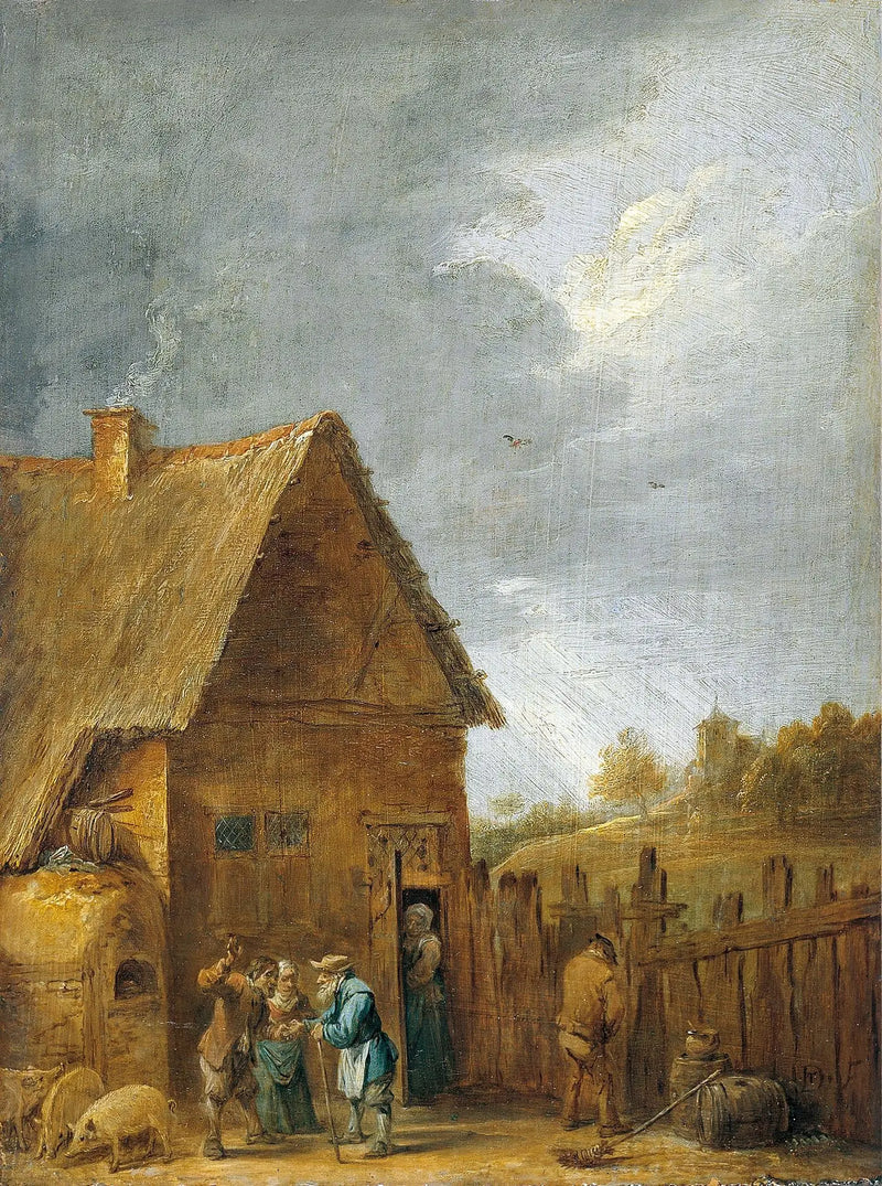 Cour d'une maison paysanne - David Teniers the Younger