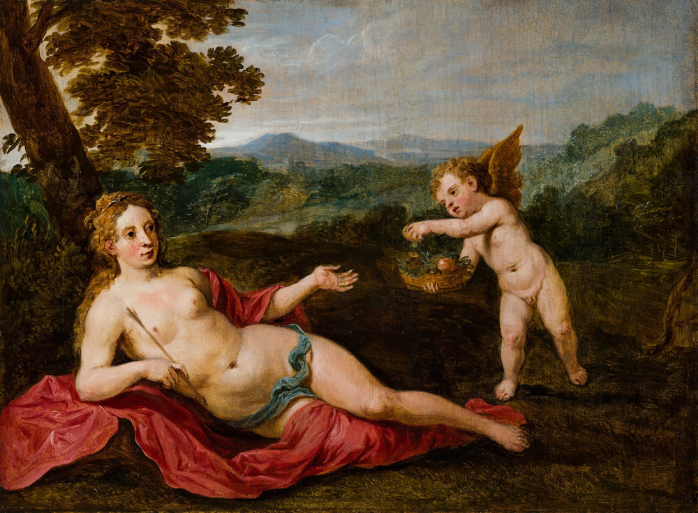Vénus avec Cupidon - David Teniers le Jeune - Alpha Reproduction