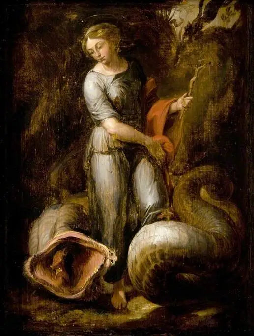 Saint Margaret and the Dragon - David Teniers the Younger
