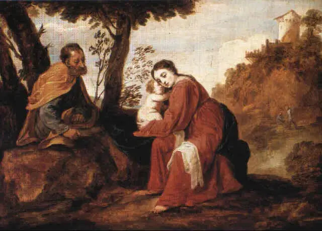 Repos pendant la fuite en Egypt - David Teniers the Younger