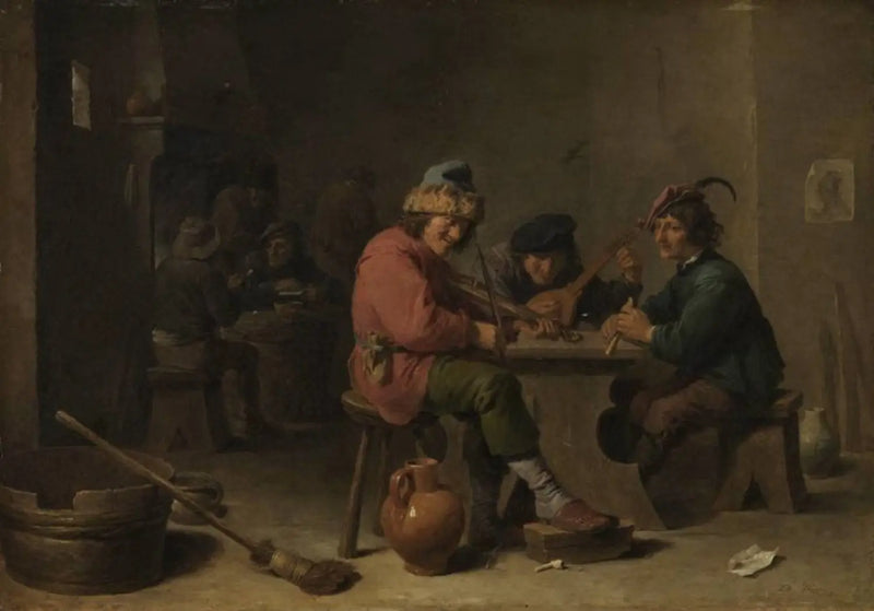 Farmers Playing Music - David Teniers the Younger