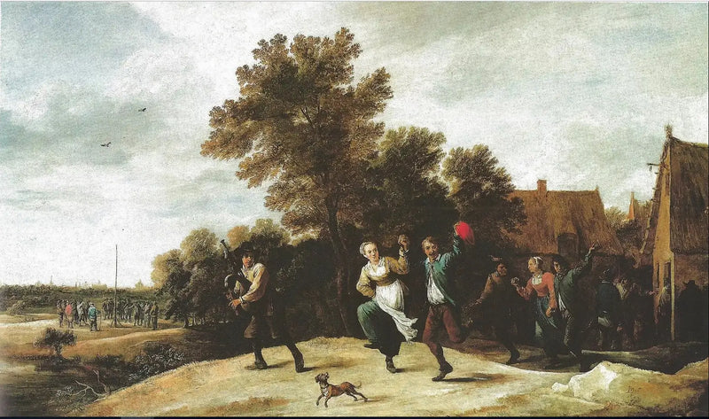 Cornemuseur with dancers - David Teniers the Younger