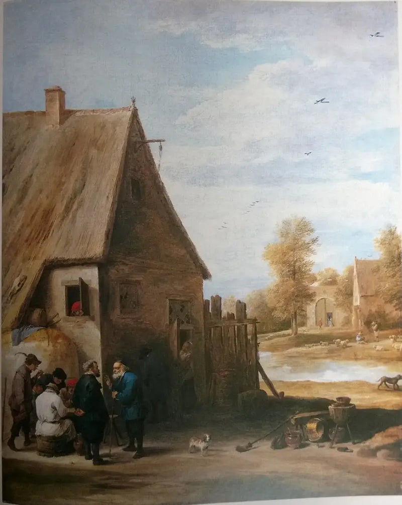 Farmers in front of an inn - David Teniers the Younger