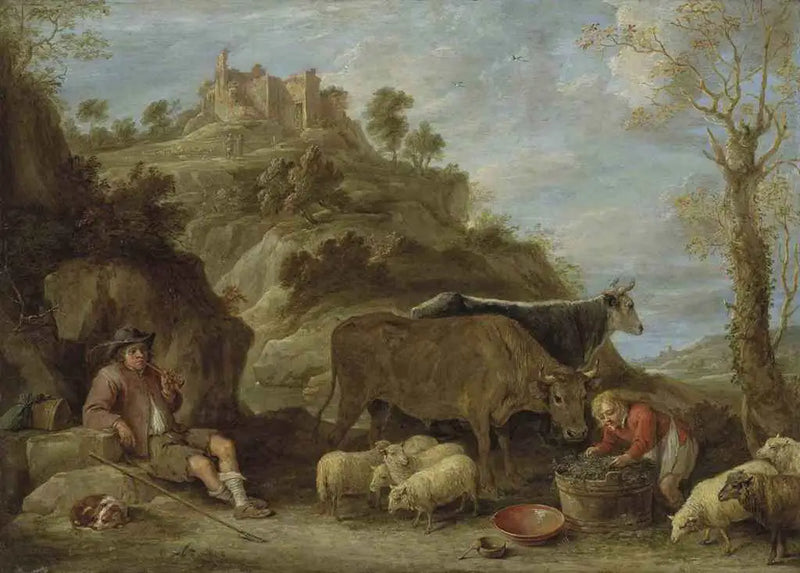 Pastoral Landscape - David Teniers the Younger