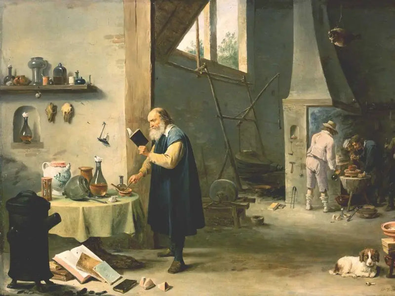 An Alchemist - David Teniers the Younger