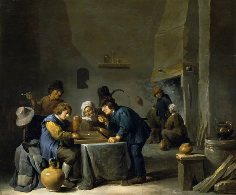 Trictrac Players - David Teniers the Younger