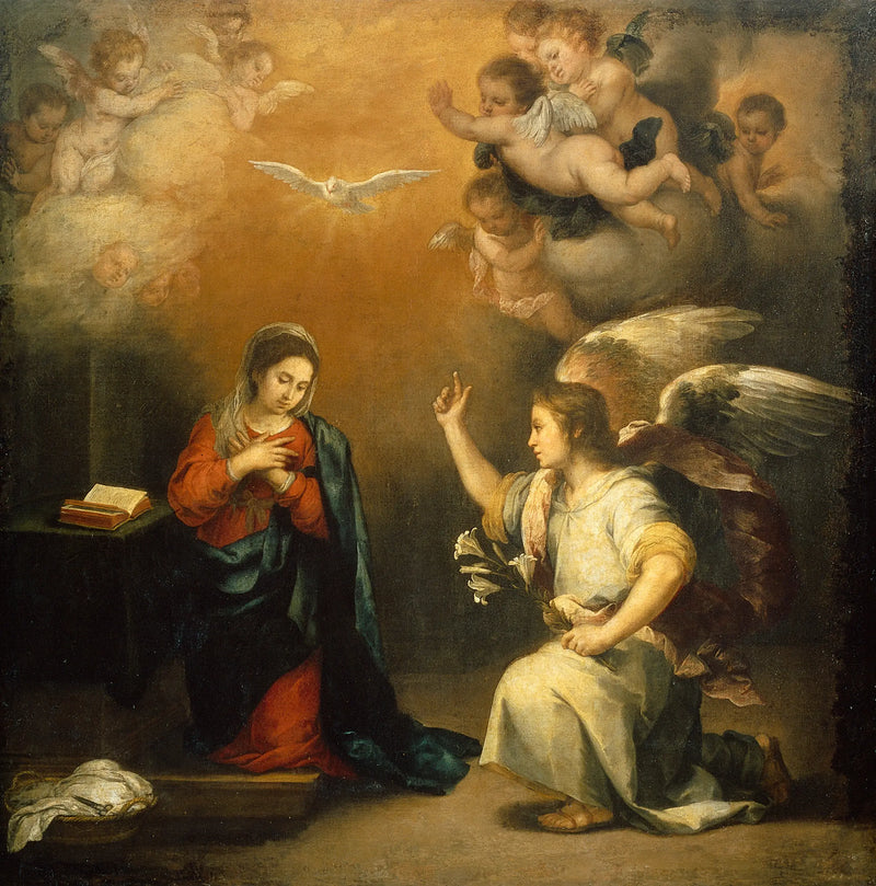 The Annunciation - Bartolomé Esteban Murillo