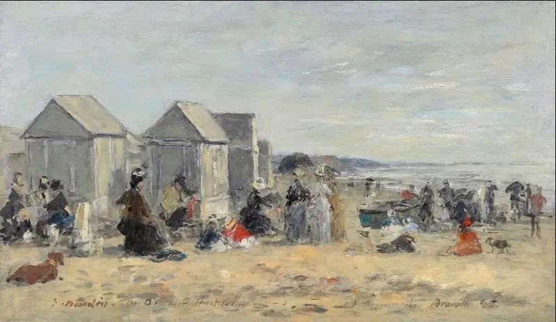 Deauville. Beach Scene - Eugène Boudin