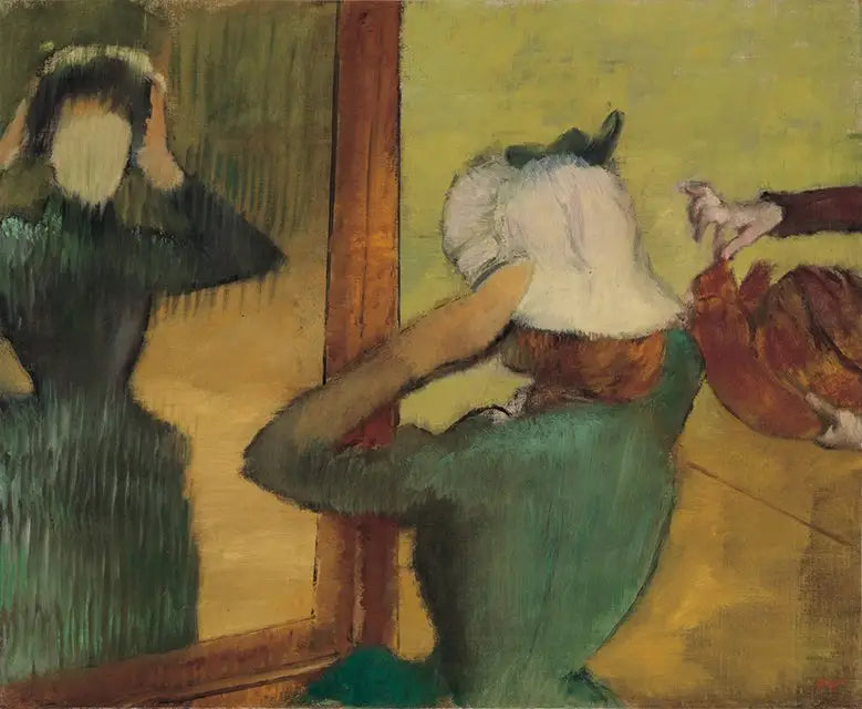 At the Milliner - Edgar Degas