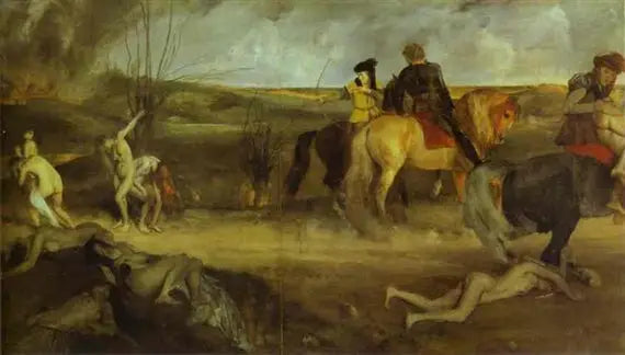 Scene of War in the Middle Ages - Edgar Degas