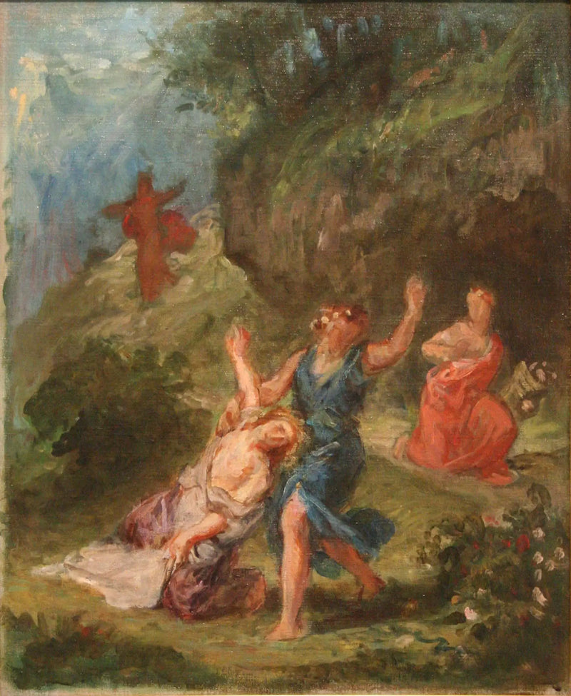 Orpheus Rescuing Eurydice - Eugène Delacroix