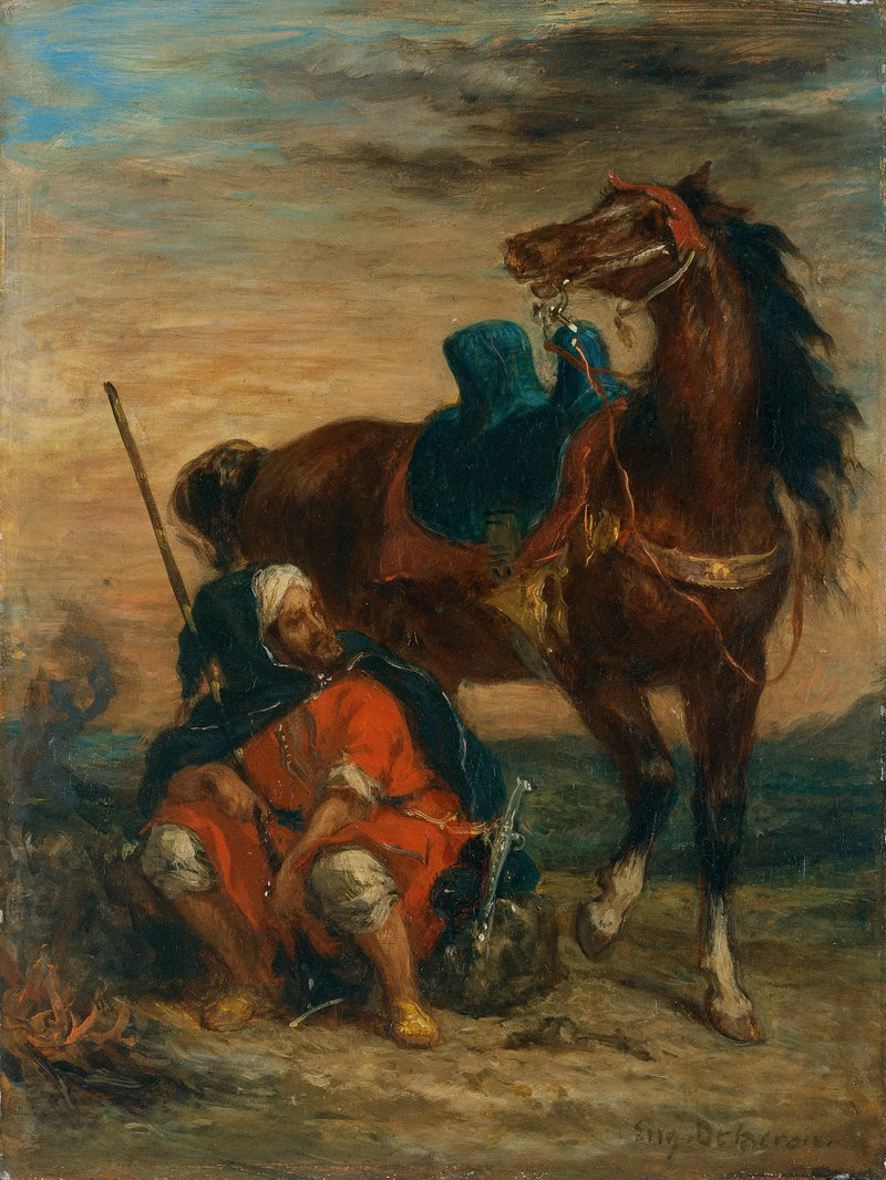 Arab Horseman - Eugène Delacroix