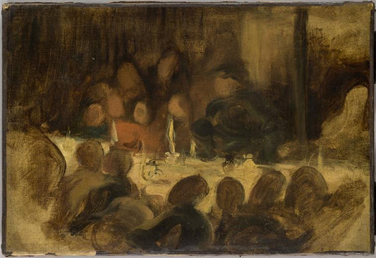 Reproduction du tableau « L'Assassinat de l'évêque de Liège - Eugène Delacroix » par Alpha Reproduction en peinture à l’huile
