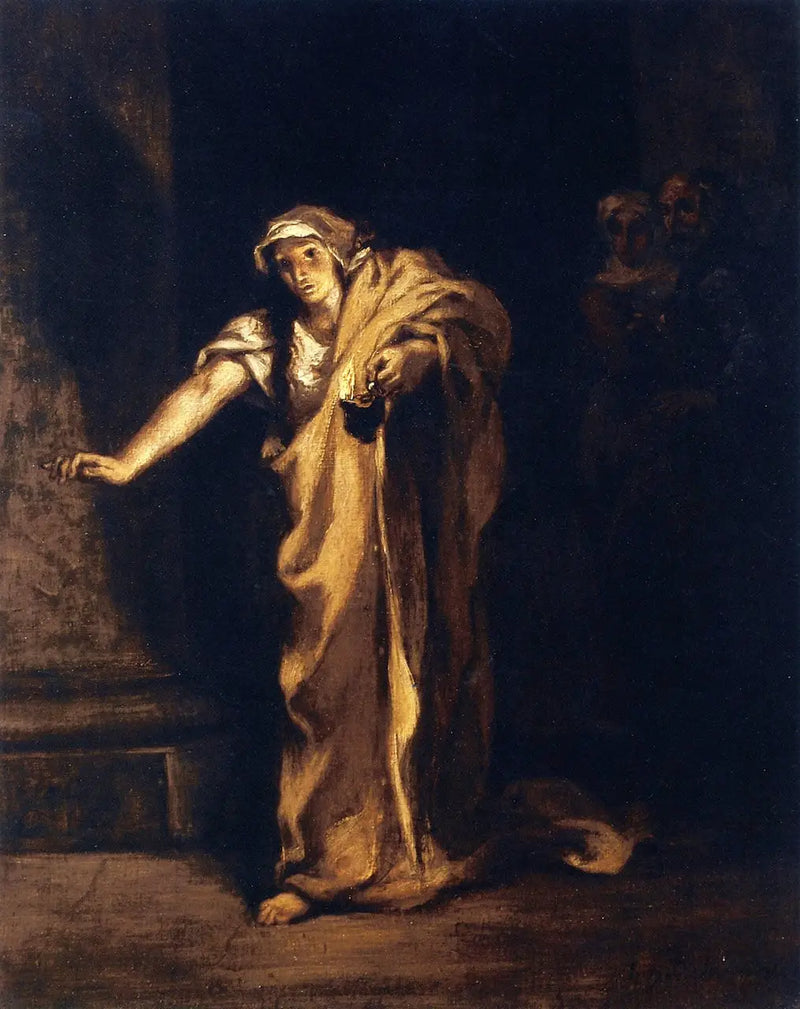 Lady Macbeth Walking in Her Sleep - Eugène Delacroix