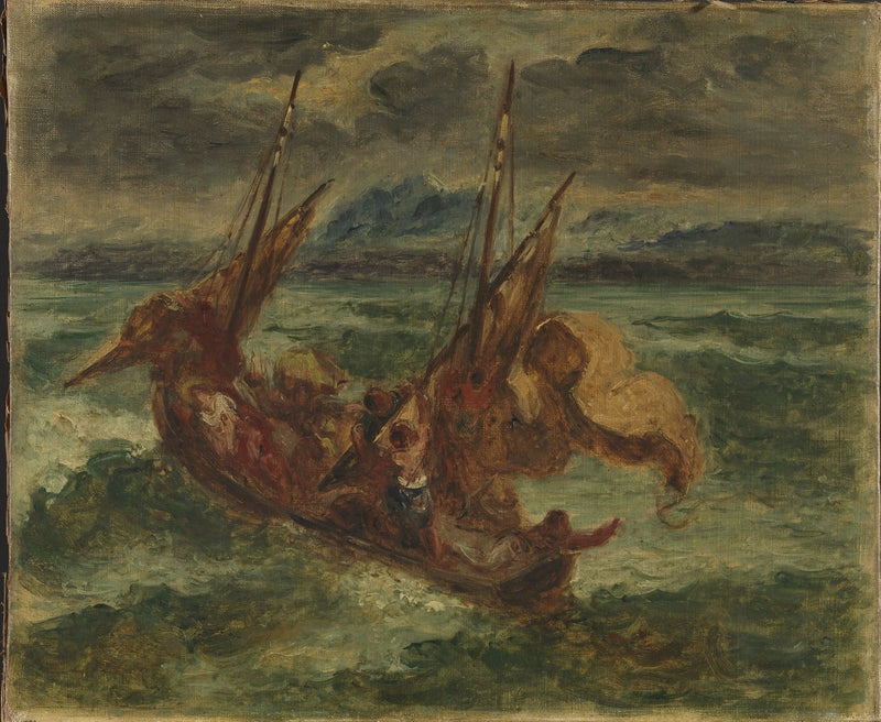 Christ on the Lake of Gennesaret - Eugène Delacroix