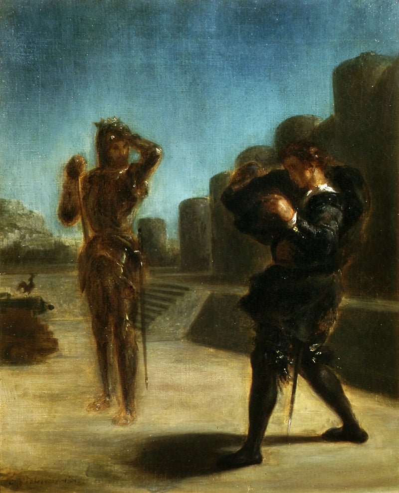 Hamlet and the Ghost. - Eugène Delacroix