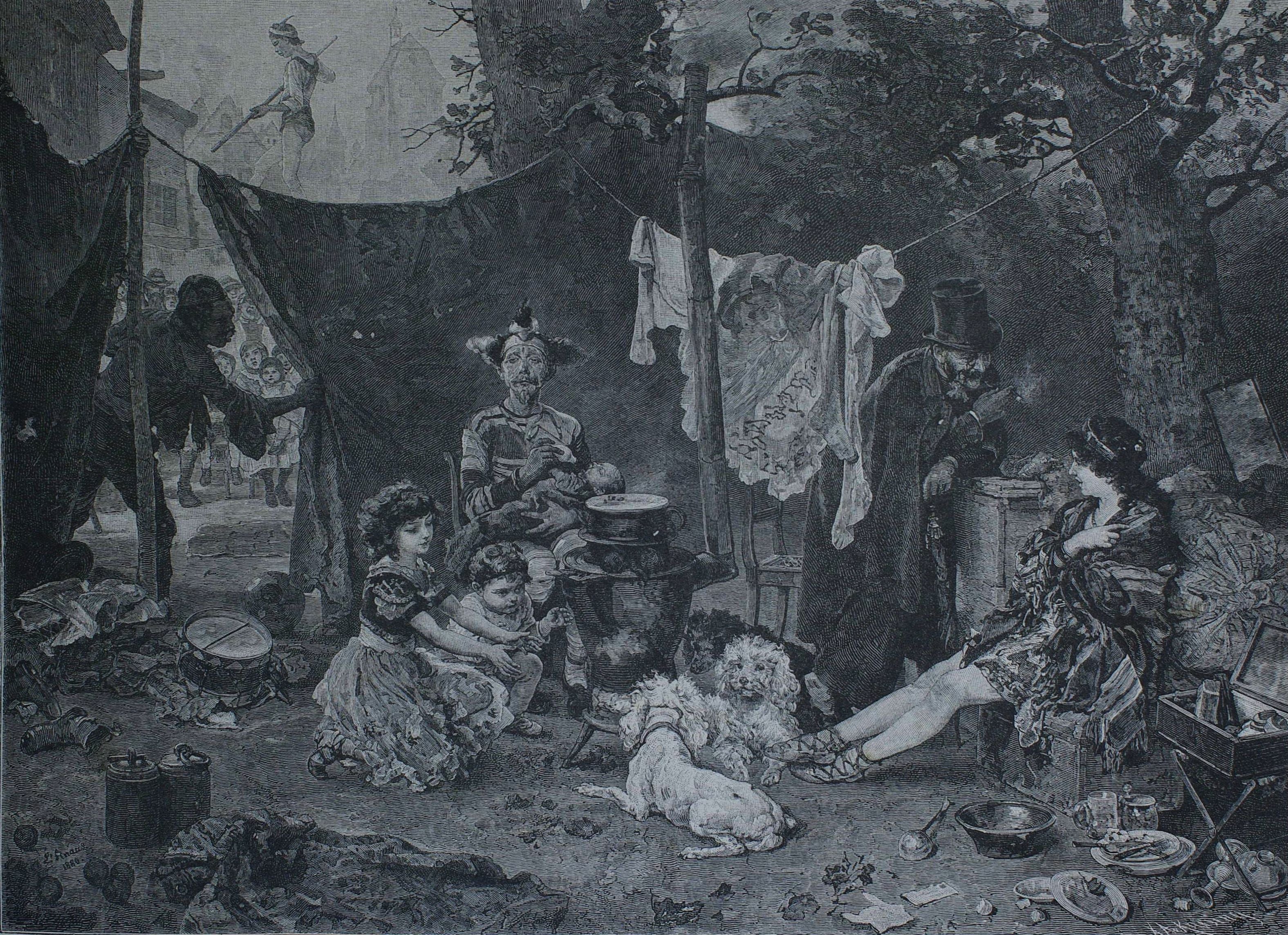 Derrière le rideau - Ludwig Knaus - Alpha Reproduction