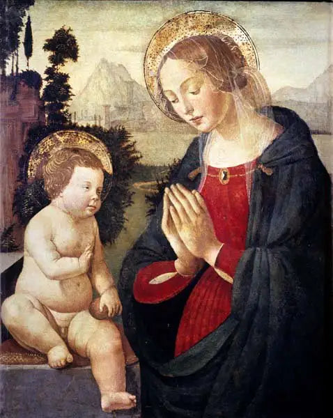 Adoration of the Child. - Domenico Ghirlandaio