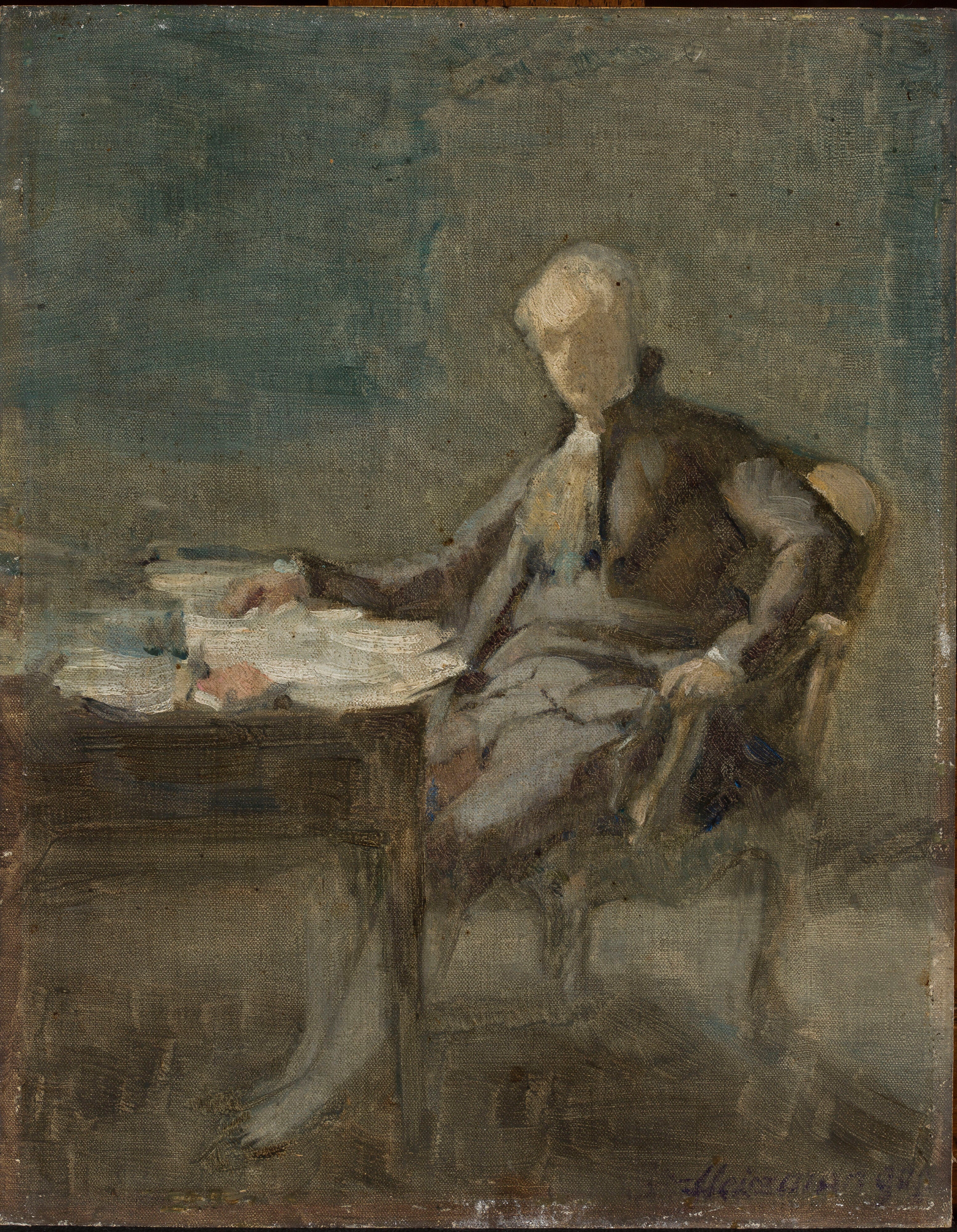 Portrait d'un homme en costume du XVIIIe siècle - Domenico Morelli
