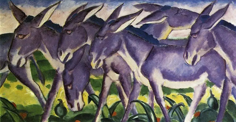 Donkey Frieze - Franz Marc