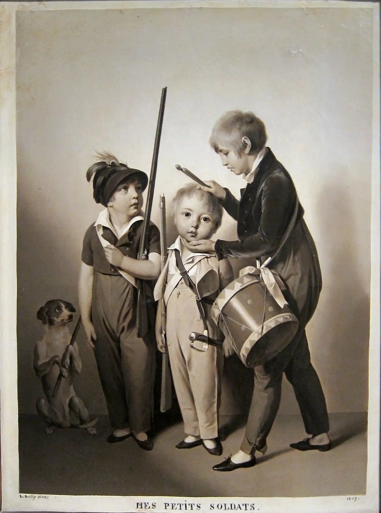 Mes petits soldats - Louis-Léopold Boilly - Alpha Reproduction