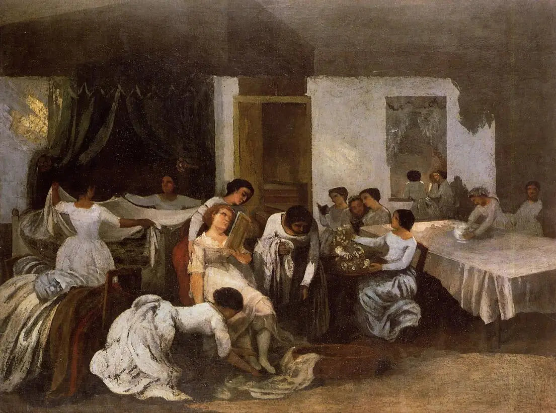 La Toilette de la morte - Gustave Courbet - Alpha Reproduction