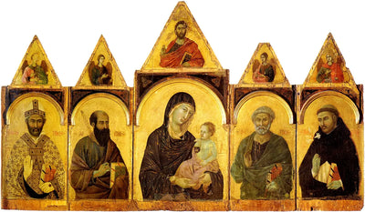 La Vierge à l’Enfant avec des saints - Duccio di Buoninsegna - Alpha Reproduction