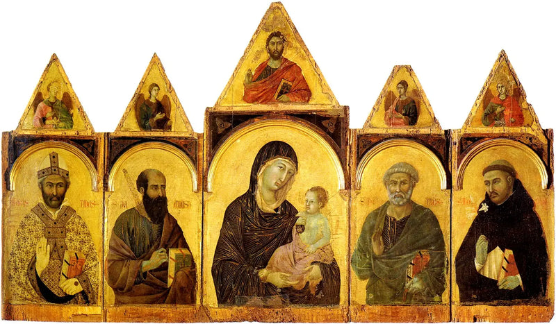 The Virgin and Child with Saints - Duccio di Buoninsegna